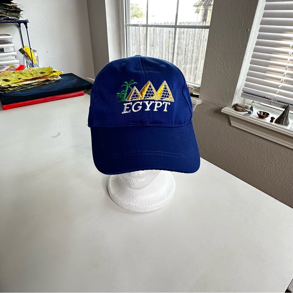 Blue Egypt Embroidered Cap